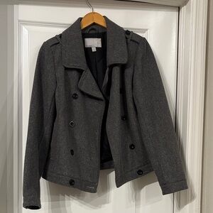 Old Navy Charcoal Double-Breasted Pea Coat